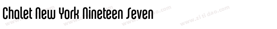 Chalet New York Nineteen Seventy字体转换